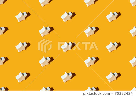 seamless pattern yellow abstract background star 70352424