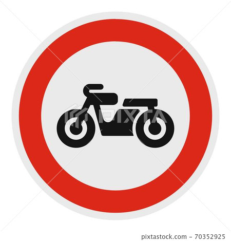 No bicycle icon, flat style. No bicycle icon, flat style. 70352925