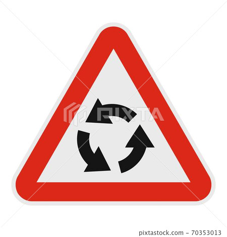 Circular motion icon, flat style. Circular motion icon, flat style. 70353013