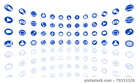 Technology Icon Network Symbol Internet Digital Device 3D Illustration 70353326