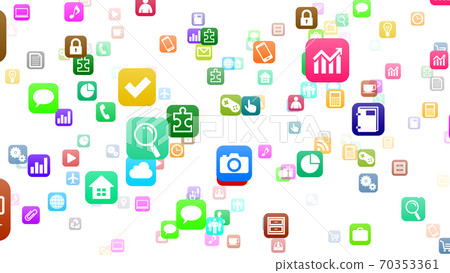 Technology Icon Network Symbol Internet Digital Device 3D Illustration Technology Icon Network Symbol Internet Digital Device 3D Illustration 70353361