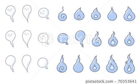 手寫風格的靈魂插圖素材集_圖標_失魂 70353641