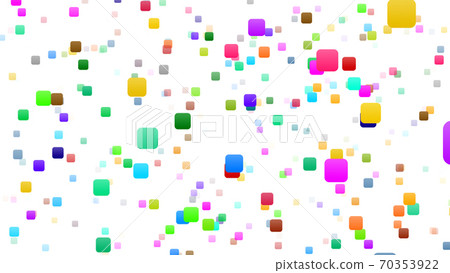 Icon Colorful Symbol Pattern Retro Simple Abstract Abstract 3D Illustration 70353922
