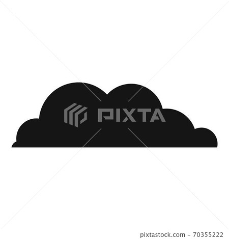 Rain cloud icon, simple style. Rain cloud icon, simple style. 70355222