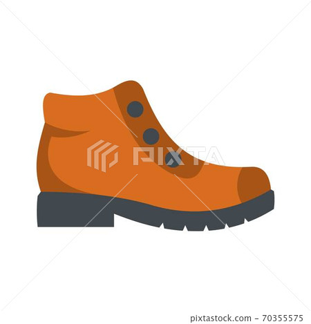 Hiking boots icon vector flat Hiking boots icon vector flat 70355575