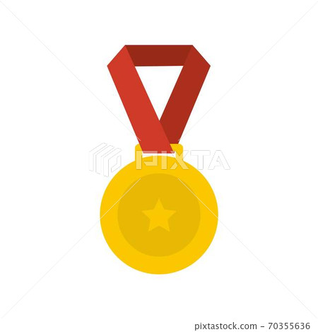 Medal icon vector flat Medal icon vector flat 70355636