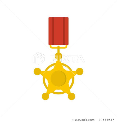 Medal icon vector flat Medal icon vector flat 70355637