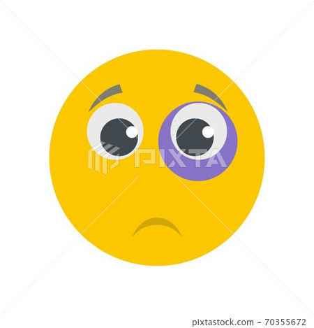 Smile icon vector flat 70355672