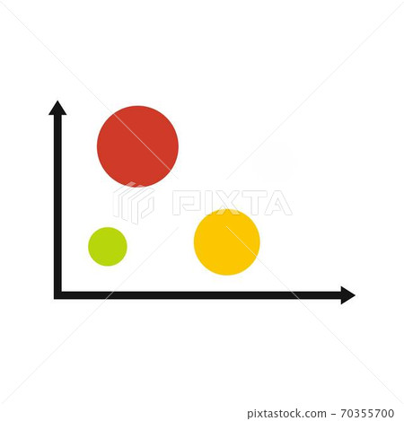 Finance diagram icon vector flat 70355700