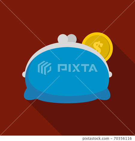 Purse woman icon, flat style Purse woman icon, flat style 70356116
