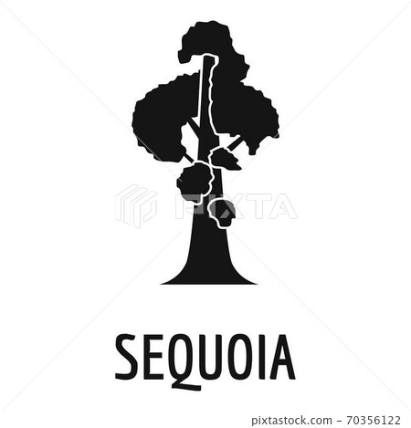 Sequoia icon, simple black style Sequoia icon, simple black style 70356122
