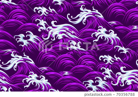 Oriental sea seamless decorative pattern Oriental sea seamless decorative pattern 70356788