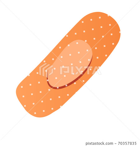 Medical adhesive plaster. Realistic medical tape,plaster, bandage. First aid concept. Health care. Medical adhesive plaster. Realistic medical tape,plaster, bandage. First aid concept. Health care. 70357835