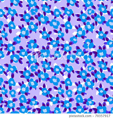 Ditsy seamless pattern. Micro daisy flowers-插圖素材 [70357917] - PIXTA圖庫