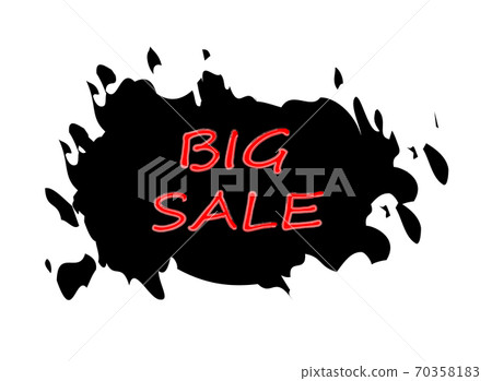 Red words big sale on black abstract background Red words big sale on black abstract background 70358183