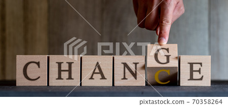 Taking the opportunity of change, the image of "CHANGE to CHANCE" Taking the opportunity of change, the image of "CHANGE to CHANCE" 70358264