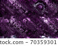 Purple stylized virus shape as abstract spotted chaos background. 70359301