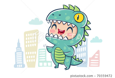 Dragon in kawaii style 70359472