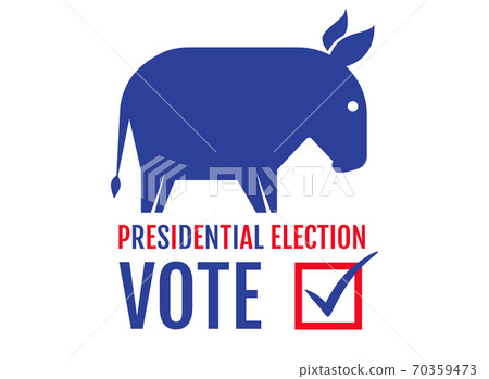 Donkey and elephant. Elections 2020. Donkey and elephant. Elections 2020. 70359473