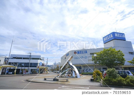 信越本線鴨賀站前的風景 信越本線鴨賀站前的風景 70359653