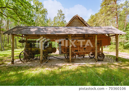 Lokomobile in the shed 70360106