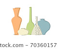 Vases of various shapes vs 70360157