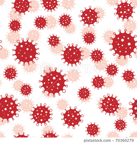 Coronavirus seamless background pattern - Stock Illustration [70360279 ...