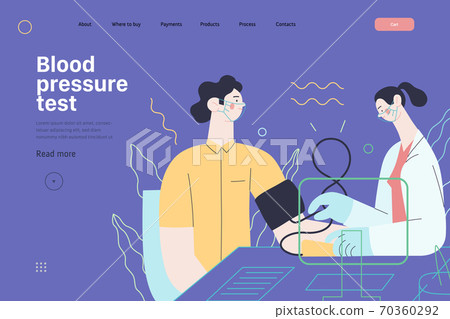 Medical tests template - blood pressure test Medical tests template - blood pressure test 70360292