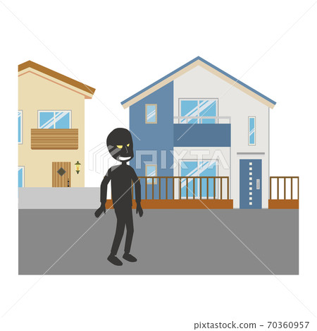 Illustration of burglar thief 70360957