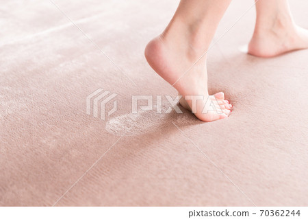 Traces of walking on the rug Traces of walking on the rug 70362244