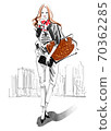 ◆ Fashion Croquis Series: Autumn / Winter Coordination No.4_Monochrome ◆ 70362285