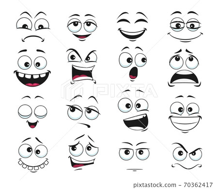 Face expression isolated vector feelings icons set 70362417