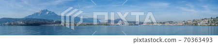Panoramic view of cityscape center of Lucerne in daylight ,Switzerland Panoramic view of cityscape center of Lucerne in daylight ,Switzerland 70363493
