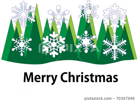 Snowflake Christmas card - Stock Illustration [70367846] - PIXTA