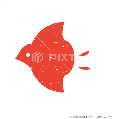 Japanese style and simple zigzag New Year's card material print style red 70367966