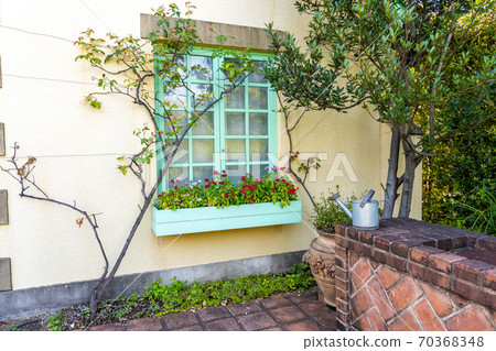 Light blue fashionable window 70368348