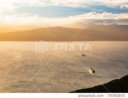 Evening sea Hakodate Bay 70368850