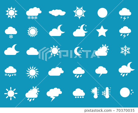 weather icons vector illustration weather icons vector illustration 70370035