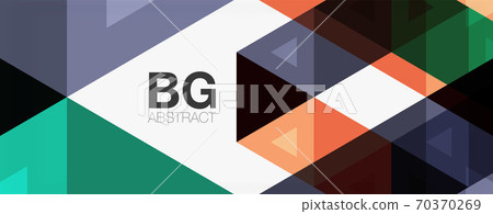 Mosaic triangle pattern abstract background for cover, banner, flyer and poster and other template Mosaic triangle pattern abstract background for cover, banner, flyer and poster and other template 70370269