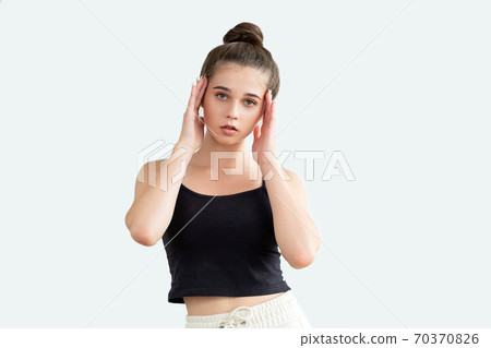 stressed situation headache frustration tired 70370826