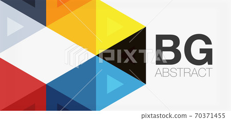 Mosaic triangle pattern abstract background for cover, banner, flyer and poster and other template Mosaic triangle pattern abstract background for cover, banner, flyer and poster and other template 70371455