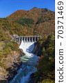Gokayama Narude Dam in autumn 70371469