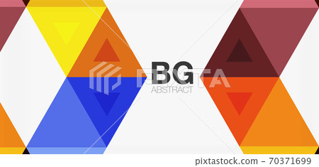Mosaic triangle pattern abstract background for cover, banner, flyer and poster and other template Mosaic triangle pattern abstract background for cover, banner, flyer and poster and other template 70371699