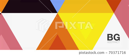 Mosaic triangle pattern abstract background for cover, banner, flyer and poster and other template 70371716