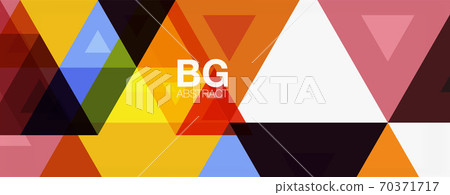 Mosaic triangle pattern abstract background for cover, banner, flyer and poster and other template 70371717