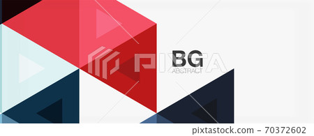 Mosaic triangle pattern abstract background for cover, banner, flyer and poster and other template 70372602