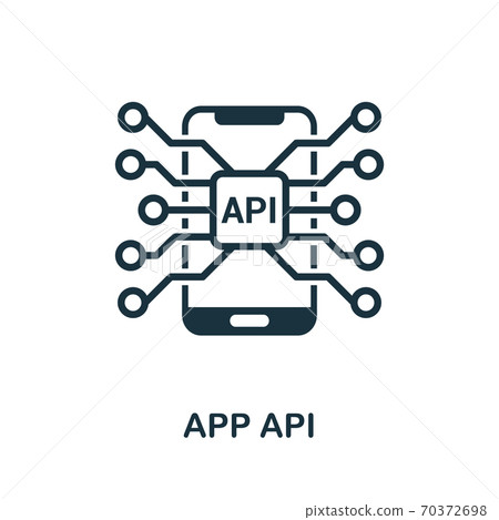 App Api icon. Simple element from app... - Stock Illustration [70372698 ...