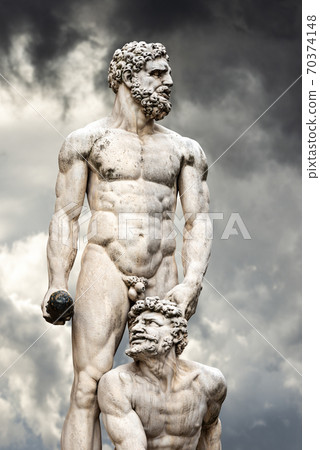 Statue of Hercules and Cacus - Piazza della Signoria Tuscany Italy 70374148