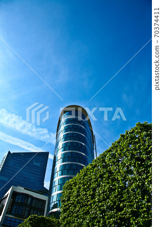 Brussels downtown, modern building and blue sky Brussels downtown, modern building and blue sky 70374411