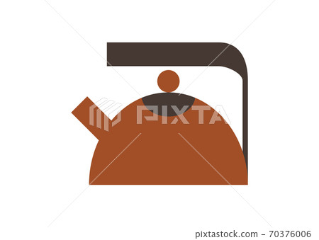 Illustration of a red kettle Illustration of a red kettle 70376006